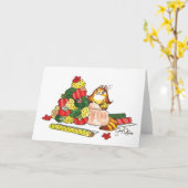 Sophie's 2018 kerstinstallatiekaart kaart (Gele Bloem)