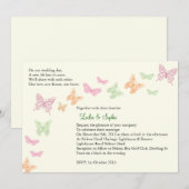 Sophie's finale huwelijksuitnodiging kaart (Voorkant / Achterkant)
