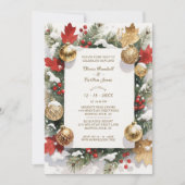 Sophistated Colorful Christmas Botanical & Floral Kaart (Voorkant)