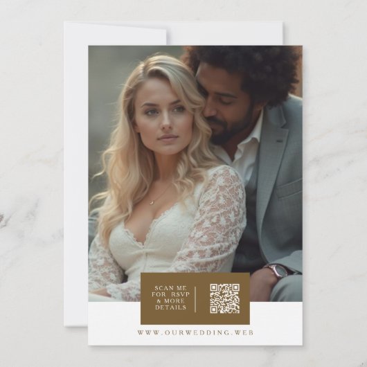 Sophistated Colorful Christmas Botanical & Floral Kaart (Achterkant)