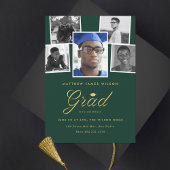 Sophisticated Afstudeerder Fotocollage Afstudeerfe Aankondiging