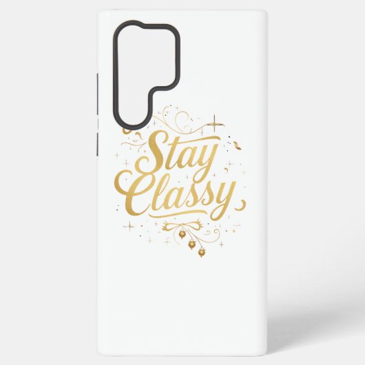 Sophisticated and Chic Inspirational Typography Samsung Galaxy Hoesje (Achterkant)
