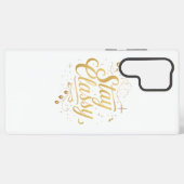 Sophisticated and Chic Inspirational Typography Samsung Galaxy Hoesje (Achterkant horizontaal)