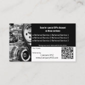 Sophisticated B2B Services QR-code zwart-wit Aanbevelingskaartje (Voorkant)