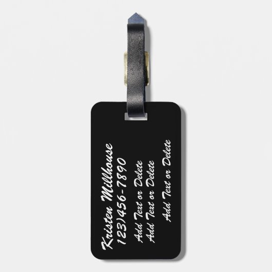 Sophisticated Bagagelabel - SRF (Achterkant verticaal)