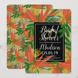 Sophisticated Bird of Paradise Folie Bruids- Kaart