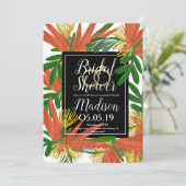 Sophisticated Bird of Paradise Ring Bruidsjurk Kaart (Staand voorkant)