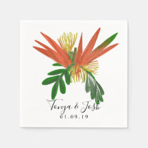 Sophisticated Bird of Paradise Tropic Trouwfeest