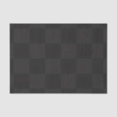 Sophisticated Black and Dark Black Check Pattern  Tissuepapier (Voorkant)