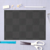 Sophisticated Black and Dark Black Check Pattern  Tissuepapier (Craft)