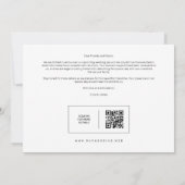 Sophisticated Black & Gold Couple Wedding Save The Date (Achterkant)