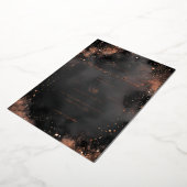 Sophisticated Black Gold Sparkles Folie Uitnodiging (Gedraaid)