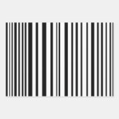 Sophisticated Black & White Stripes & Polka Dots Inpakpapier Vel (Voorkant 3)