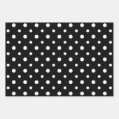 Sophisticated Black & White Stripes & Polka Dots Inpakpapier Vel (Voorkant 2)