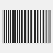 Sophisticated Black & White Stripes & Polka Dots Inpakpapier Vel (Voorkant)