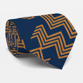 Sophisticated blauw en goud stropdas (Opgerold)