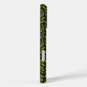 Sophisticated blauwe en beige bloempatroonontwerp Case-Mate iPhone case (Achterkant / Rechts)