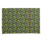 Sophisticated blue & beige floral pattern design  kussensloop (Voorkant-Rechts)