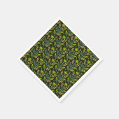 Sophisticated blue & beige floral pattern design  servet (Hoek)