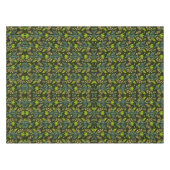 Sophisticated blue & beige floral pattern design  tafelkleed (Voorkant (Horizontaal))