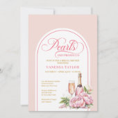 Sophisticated Blush and Gold Bridal Shower Card Kaart (Voorkant)