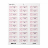 Sophisticated Blush Flower Doodle Retouradres Etiket (Full Sheet)