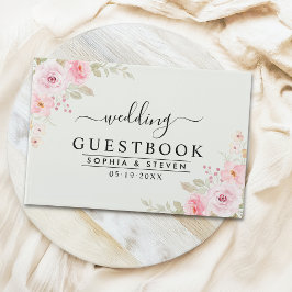 Sophisticated Blush Rose Wedding Celebration Gastenboek
