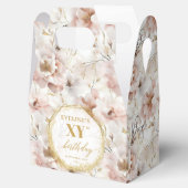 Sophisticated blush roze boho waterverf gunst box bedankdoosjes (Geopend)