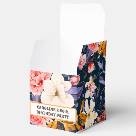 Sophisticated Boho Floral Party Bedankdoosjes (Geopend)