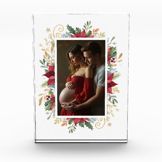 Sophisticated Christmas Colorful Botanical Floral Fotoblokken (Voorkant)