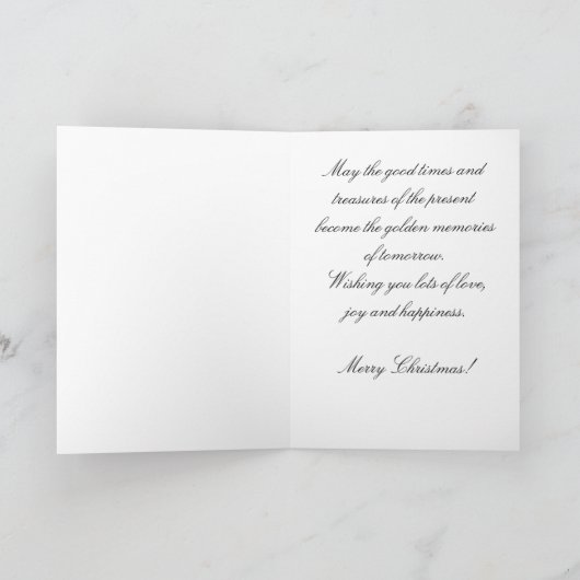 Sophisticated Christmas Kaart (Binnen)