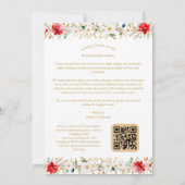 Sophisticated Classic Christmas Garland Wedding Save The Date (Achterkant)