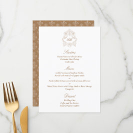 Sophisticated Classic Schrift Golden Bruin Menu
