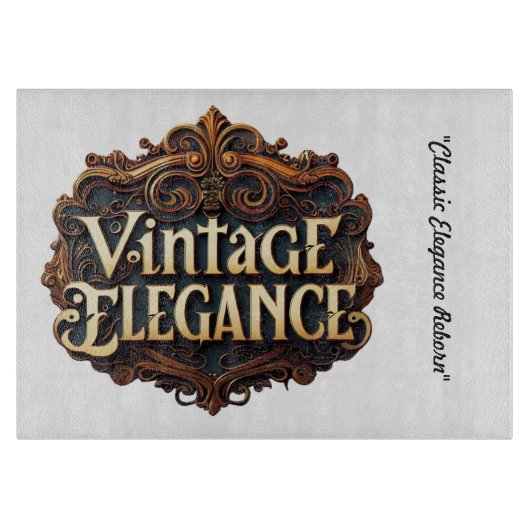 "Sophisticated Classic Style" Snijplank (Voorkant)