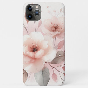 Sophisticated Classy Delicate Waterverf Flowers Case-Mate iPhone Case