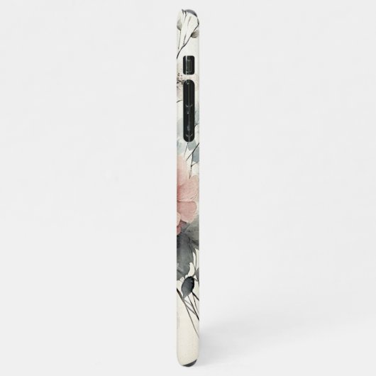 Sophisticated Classy Delicate Waterverf Flowers iPhone Hoesje (Linkerkant)