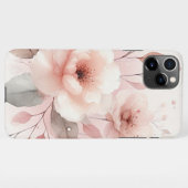 Sophisticated Classy Delicate Waterverf Flowers iPhone Hoesje (Achterkant horizontaal)