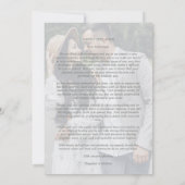 Sophisticated Coral Elegant Branches Photo Save The Date (Achterkant)