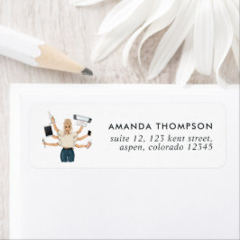 Sophisticated Crafting Queen Branding Design Etiket