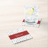 Sophisticated Diamond Mosaic Geometrische Drank A Kartonnen Onderzetters (Insitu)