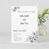 Sophisticated Elegance Floral Kaart (Staand voorkant)