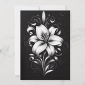 Sophisticated Elegance Floral Kaart (Achterkant)