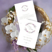 Sophisticated Elegant Lilac Floral Wedding Garland Save The Date