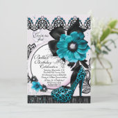 Sophisticated Elegant Party Uitnodigingen (Staand voorkant)