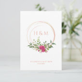 Sophisticated Elegant Pink Floral Wedding Garland (Staand voorkant)