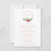 Sophisticated Elegant Pink Floral Wedding Garland (Achterkant)