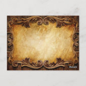 Sophisticated Elegant vintage bruiloft bedankt Briefkaart (Achterkant)