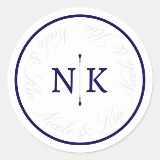 Sophisticated en Klassiek Ronde Sticker