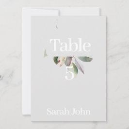 Sophisticated eucalyptus tafelnummer 