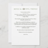 Sophisticated Exquisite Christmas Snowflakes Save The Date (Achterkant)